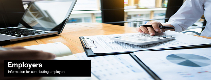 Section intro graphic: Information for contributing employers