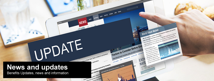 News and Updates section intro image: Benefits Updates, news and information